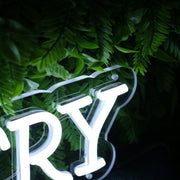 Hair Pantry White Custom Neon Sign