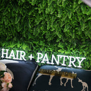 Hair Pantry White Custom Neon Sign