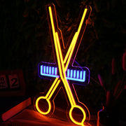 Hair Scissors Neon Sign