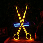 Hair Scissors Neon Sign