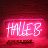 Halleb Red Neon Sign