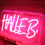 Halleb Red Neon Sign