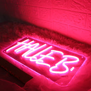 Halleb Red Neon Sign