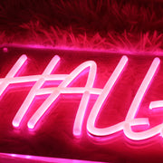 Halleb Red Neon Sign