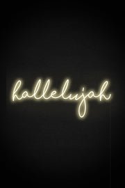 Hallelujah Neon Sign