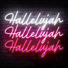 Hallelujah Pink Neon Sign