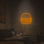 Hamburger For Restaurant LED Neon Sign