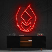 Hand Heart Neon Sign