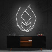 Hand Heart Neon Sign