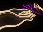 Hands Love Neon Sign