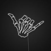 Hang Loose Skeleton Hand Neon Sign