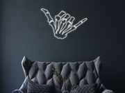 Hang Loose Skeleton Hand Neon Sign