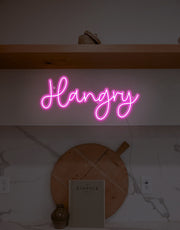 Hangry Neon Sign