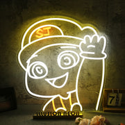 Happy Anime Boy Custom Neon Sign