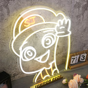 Happy Anime Boy Custom Neon Sign