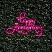 Happy Anniversary Neon Sign