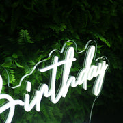 Happy Birthday Brittany White Neon Sign