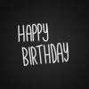 Happy Birthday Customizable Neon Sign