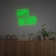 Happy Birthday For Family LED Neon Sign