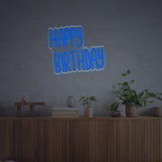 Happy Birthday For Family LED Neon Sign