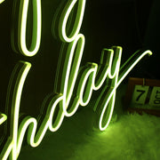 Happy Birthday Neon LED Sign