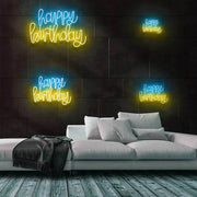 Happy Birthday Neon Sign