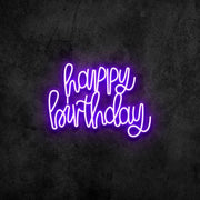 Happy Birthday Neon Sign