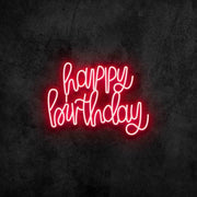 Happy Birthday Neon Sign