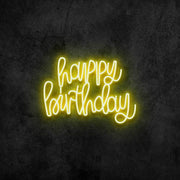 Happy Birthday Neon Sign