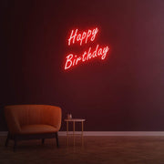 Happy Birthday Neon Sign