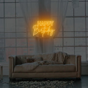 Happy Birthday Neon Sign