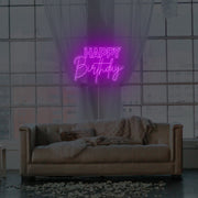 Happy Birthday Neon Sign