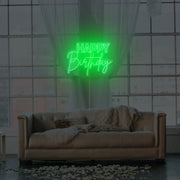 Happy Birthday Neon Sign