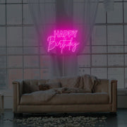 Happy Birthday Neon Sign