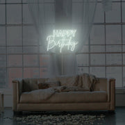 Happy Birthday Neon Sign