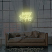 Happy Birthday Neon Sign