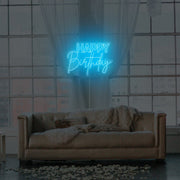 Happy Birthday Neon Sign