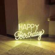 Happy Birthday Neon Sign