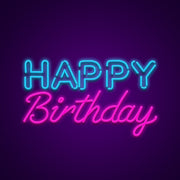 Happy Birthday Neon Sign