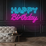 Happy Birthday Neon Sign