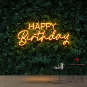 Happy Birthday Neon Sign