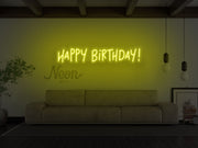 Happy Birthday V2 Neon Sign