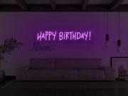 Happy Birthday V2 Neon Sign