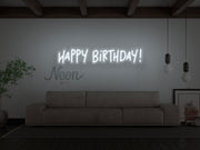 Happy Birthday V2 Neon Sign