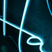 Happy Blue Custom Neon Sign