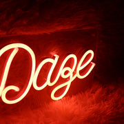 Happy Daze red Neon Sign