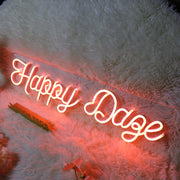 Happy Daze red Neon Sign