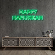 Happy Hanukkah Neon Sign