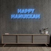 Happy Hanukkah Neon Sign