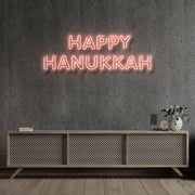 Happy Hanukkah Neon Sign